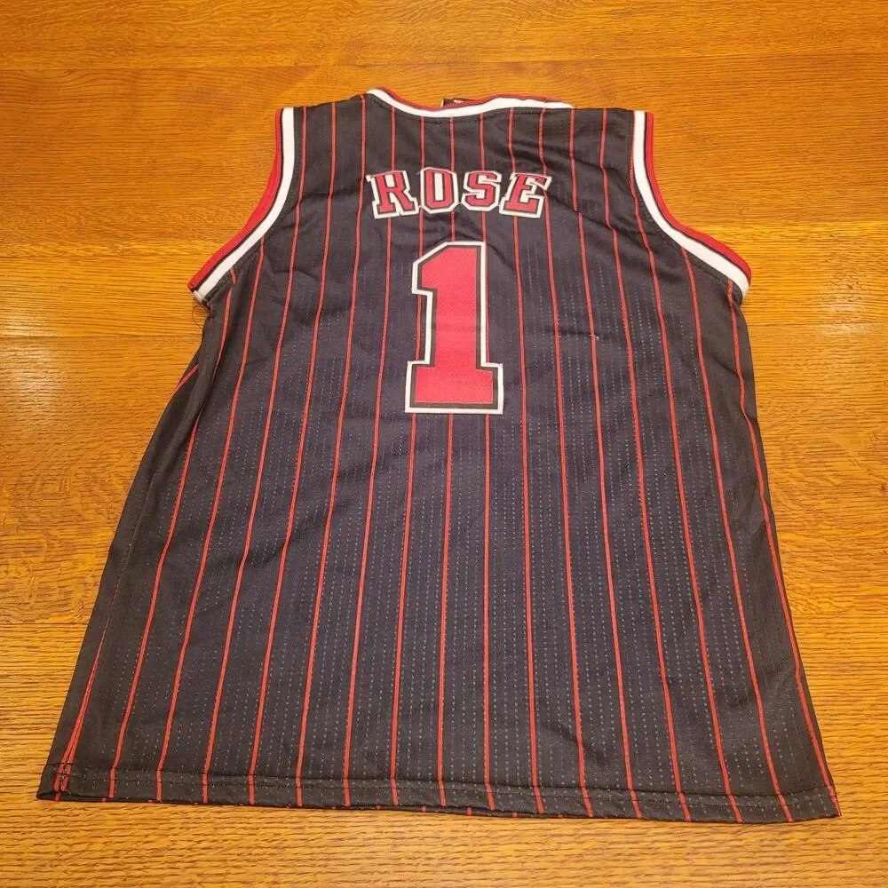 Adidas NBA Authentics Derrick Rose #1 Chicago Bulls Youth Large Jersey Alternate